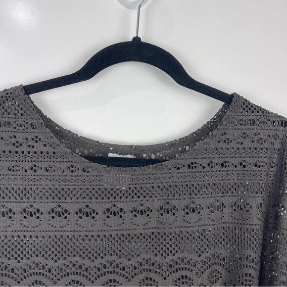 Merona Dark Grey Swim Suit Cover Up Dress Size Medium - Picture 4 of 6